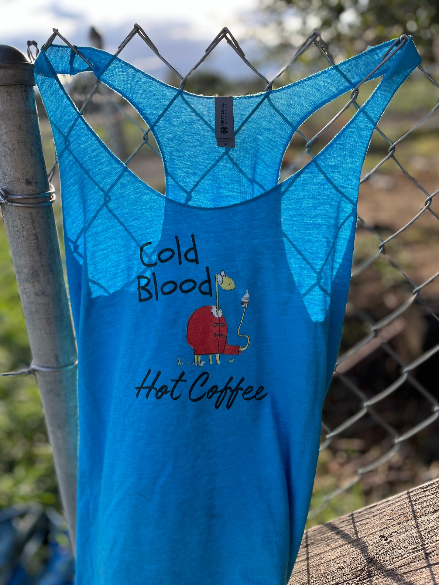 Cold Blood and Hot Coffee - Women's Racerback Tank