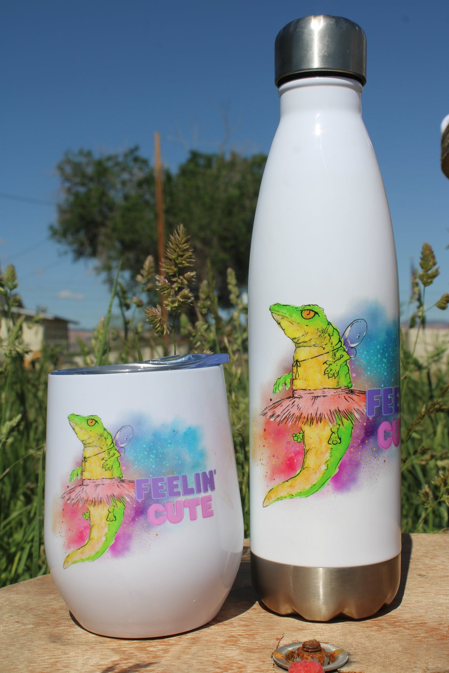 Feelin Cute - Stainless Steel Water Bottle