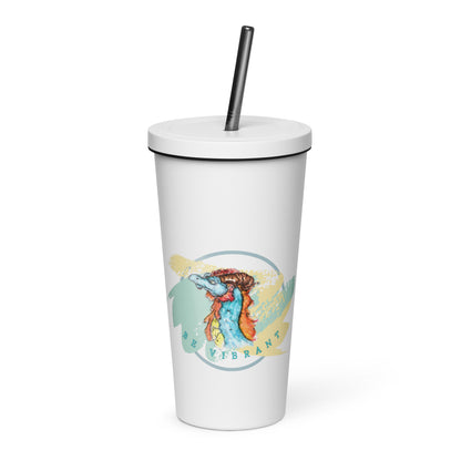 Be Vibrant - Insulated Tumbler w/ Straw