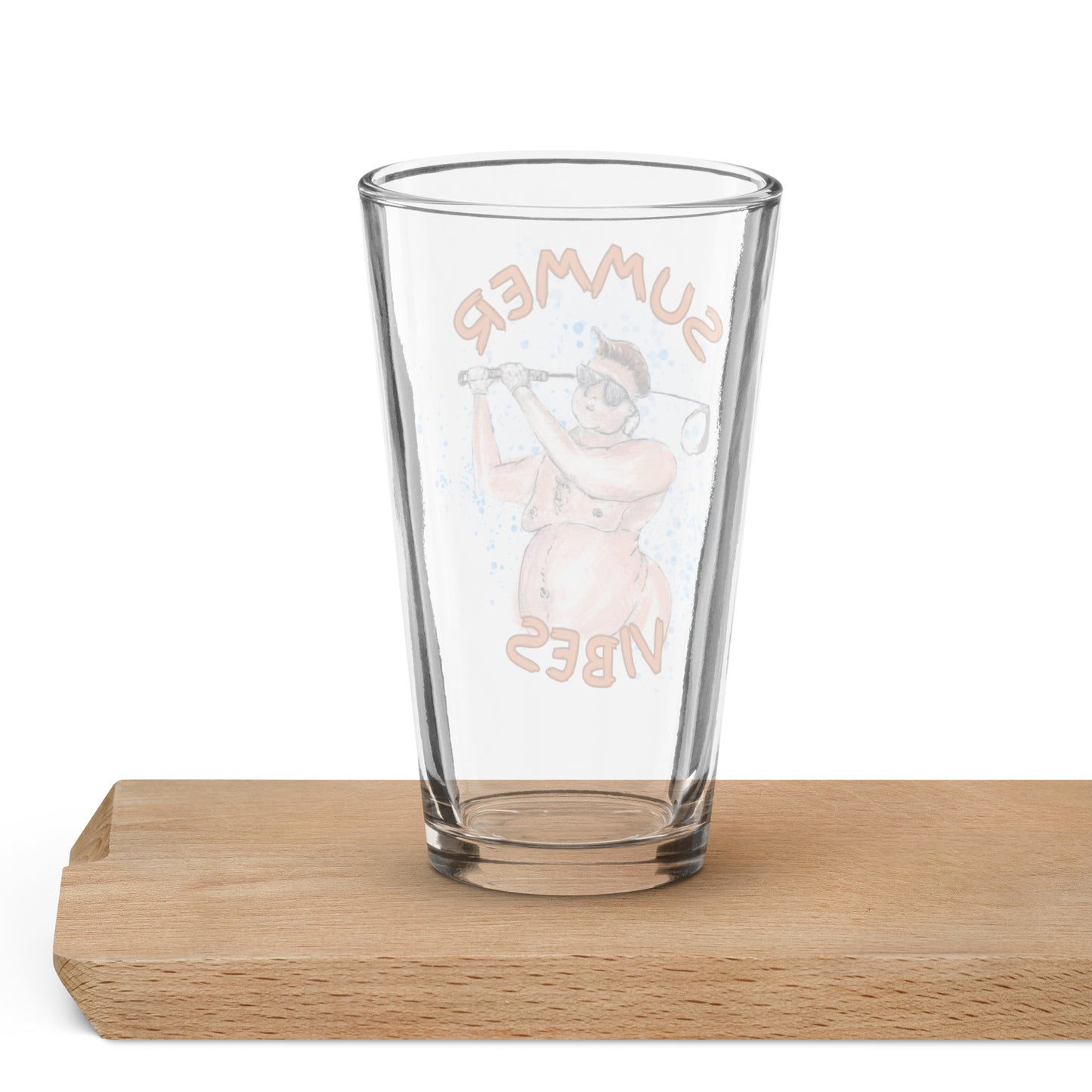 Summer Vibes (Mark) -- Shaker pint glass