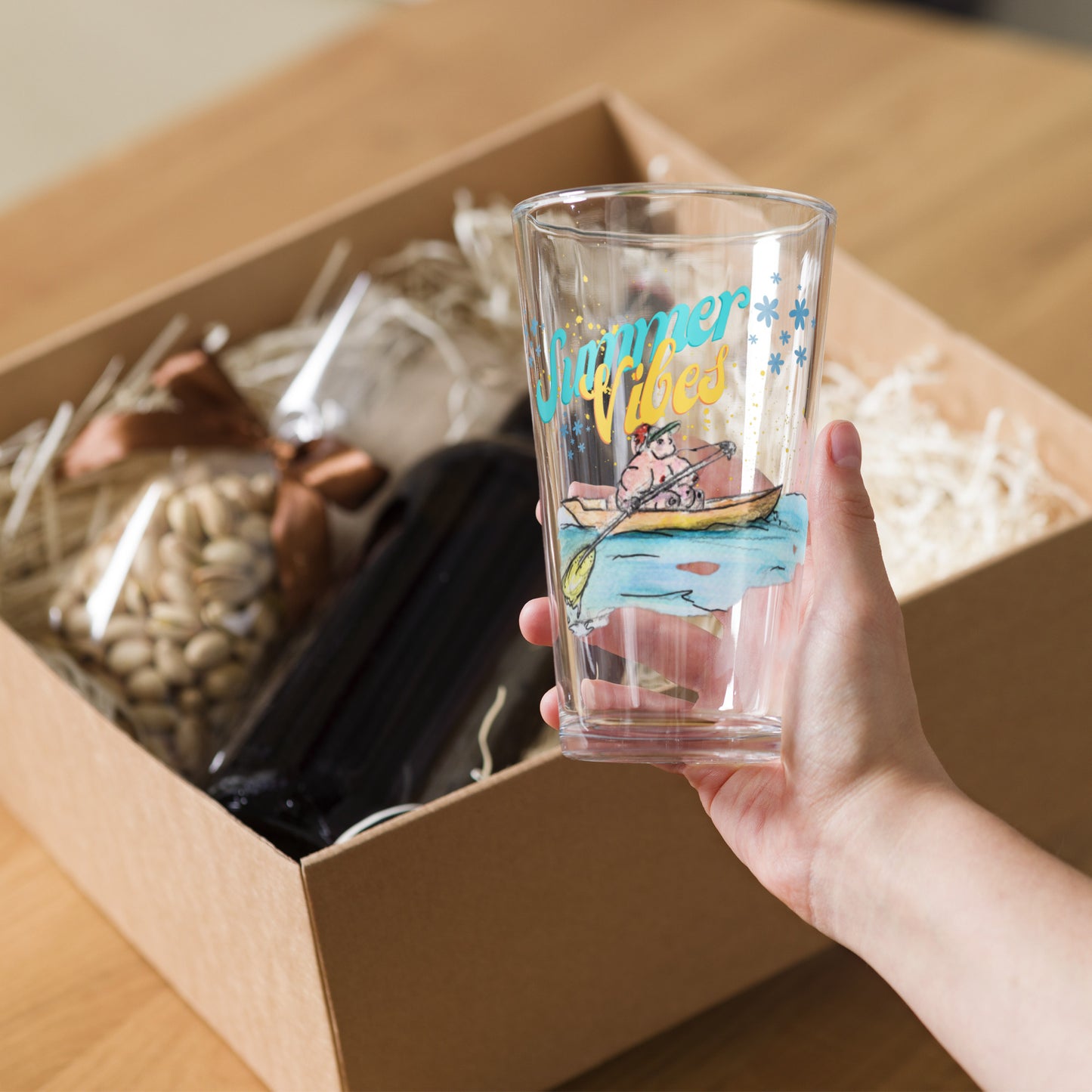 Summer Vibes (Stella) Shaker Pint Glass