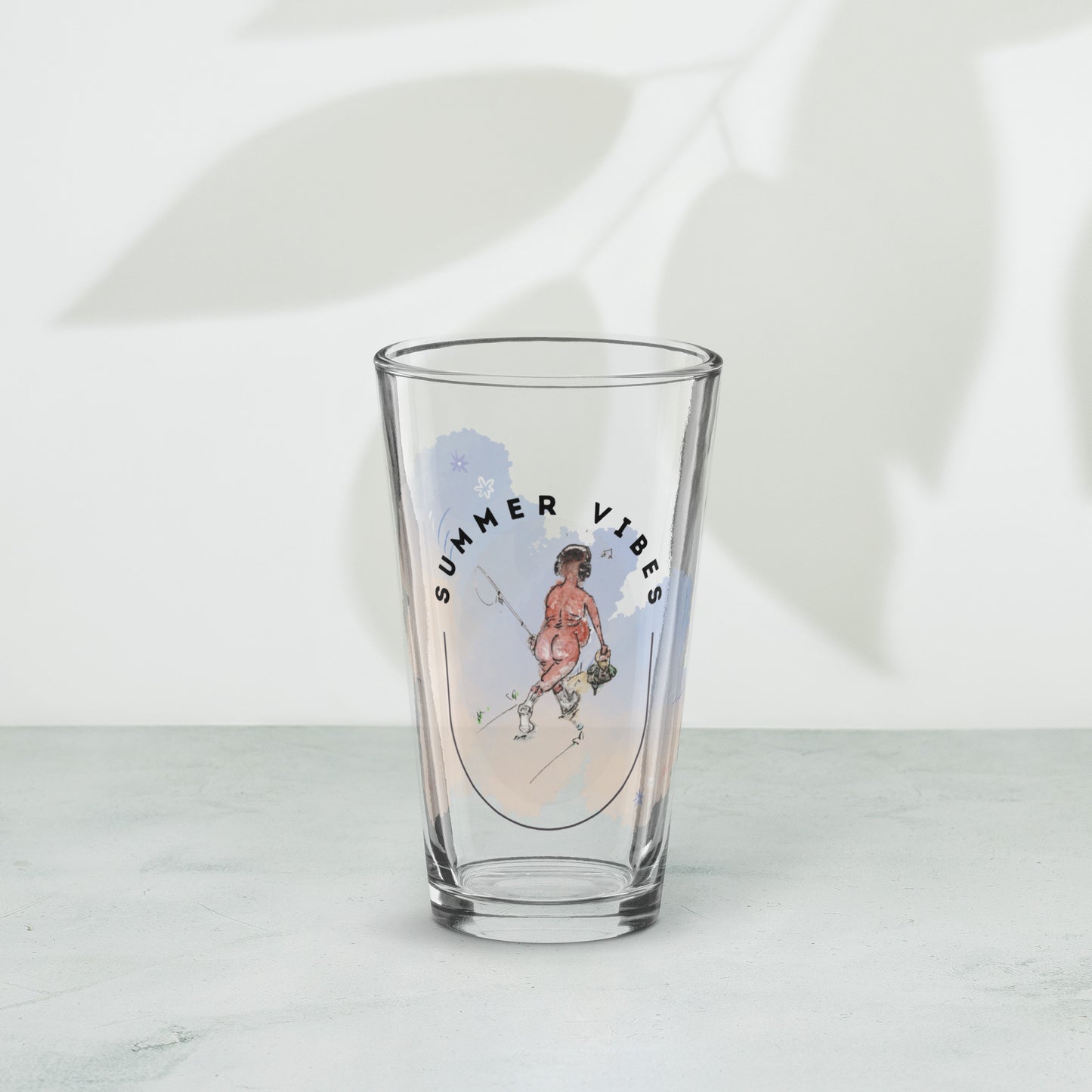 Summer Vibes (Fred) Shaker Pint Glass