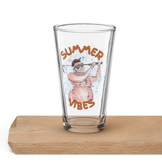 Summer Vibes (Mark) -- Shaker pint glass