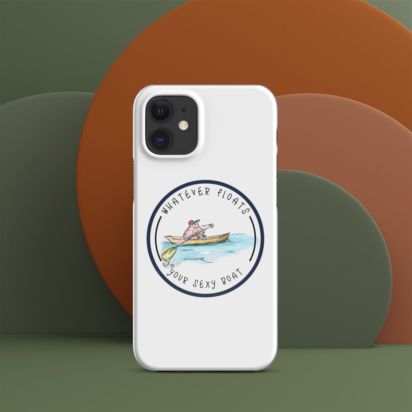 Funda con broche Lo que sea que flote en tu barco sexy para iPhone®