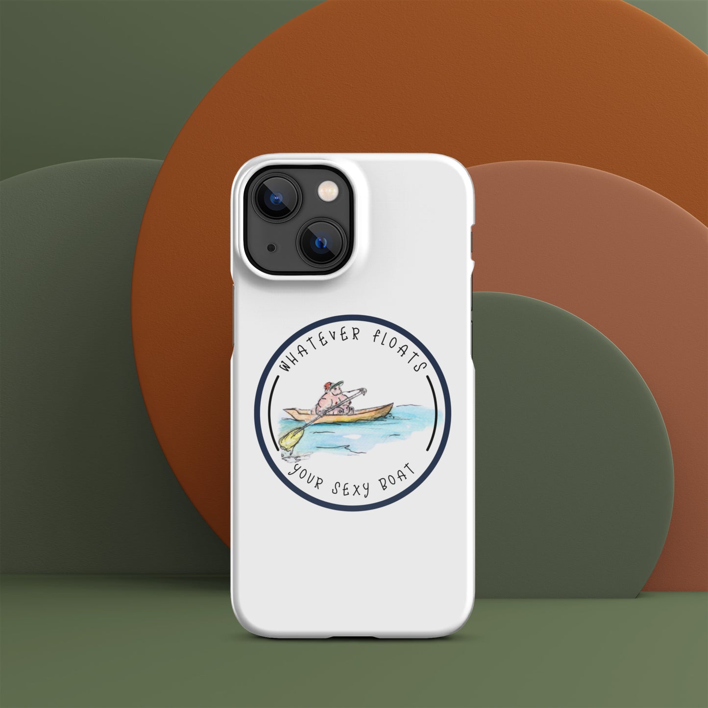 Funda con broche Lo que sea que flote en tu barco sexy para iPhone®