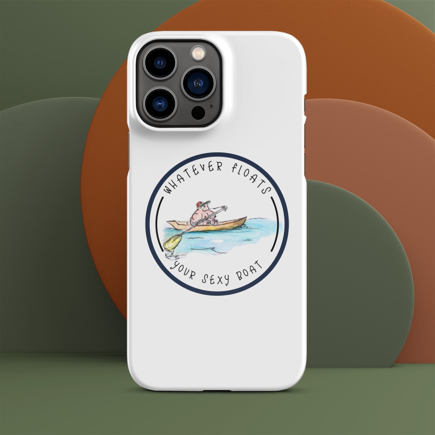 Funda con broche Lo que sea que flote en tu barco sexy para iPhone®