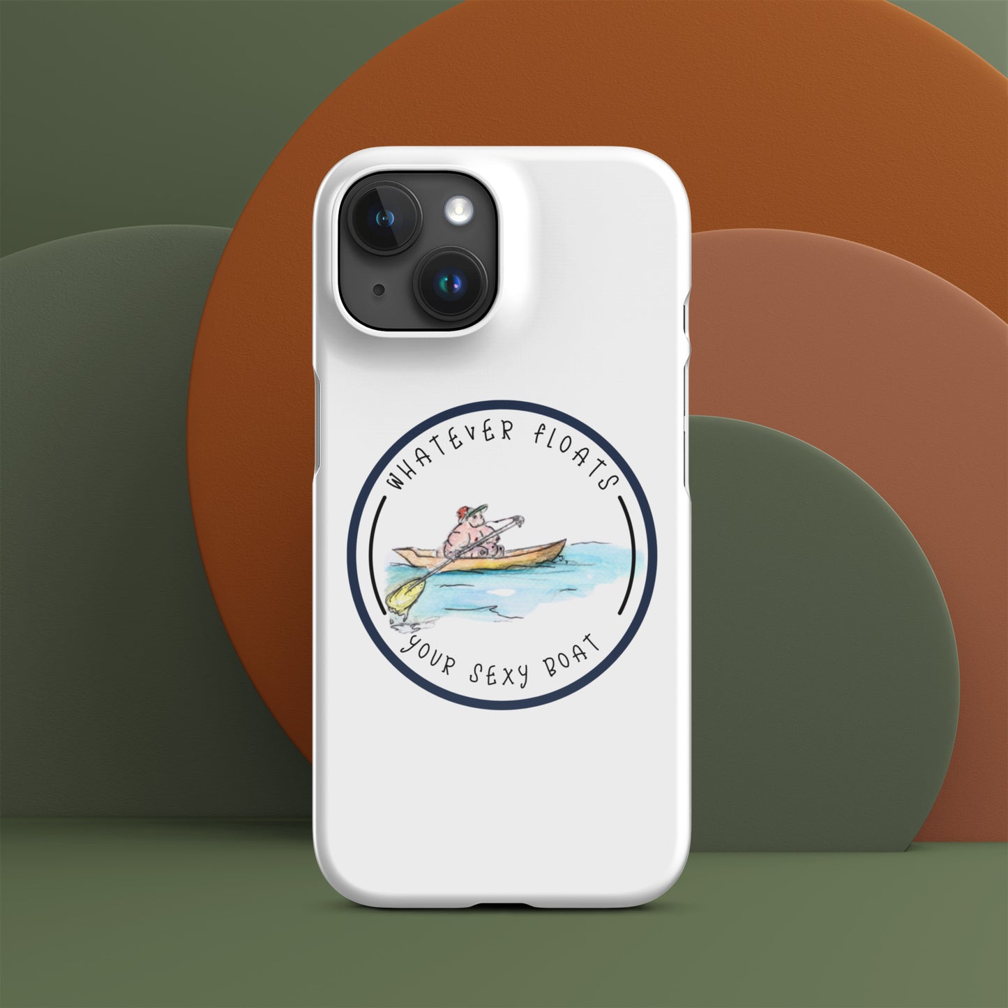 Funda con broche Lo que sea que flote en tu barco sexy para iPhone®