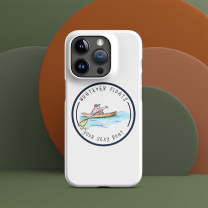 Funda con broche Lo que sea que flote en tu barco sexy para iPhone®