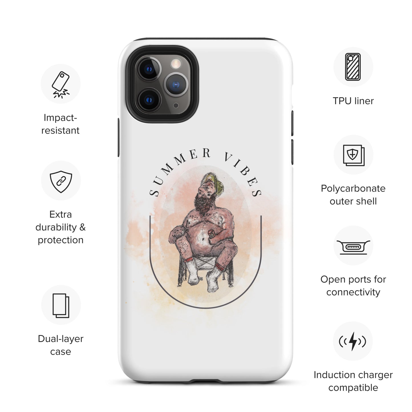 Summer Vibes (Chaz) -- Tough Case for iPhone