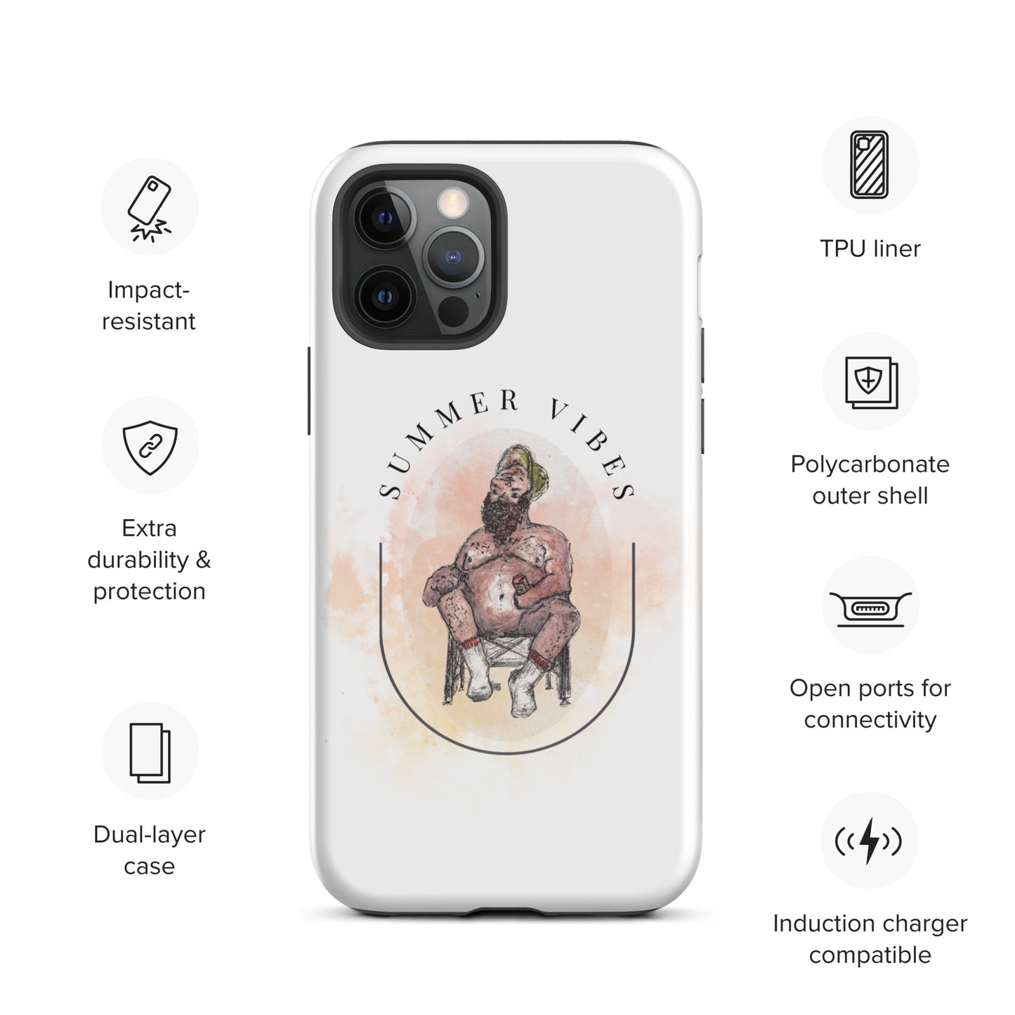 Summer Vibes (Chaz) -- Tough Case for iPhone