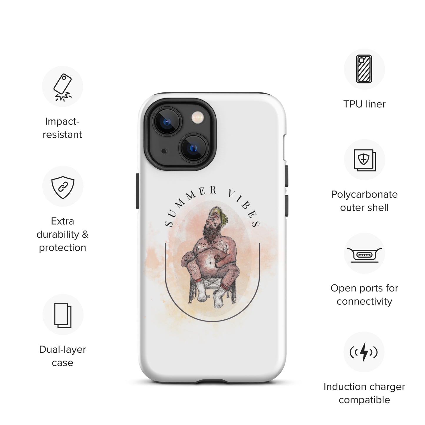 Summer Vibes (Chaz) -- Tough Case for iPhone