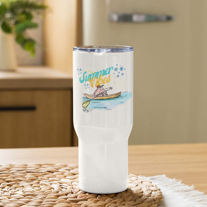 Summer Vibes (Stella) -- Travel Mug w/ Handle