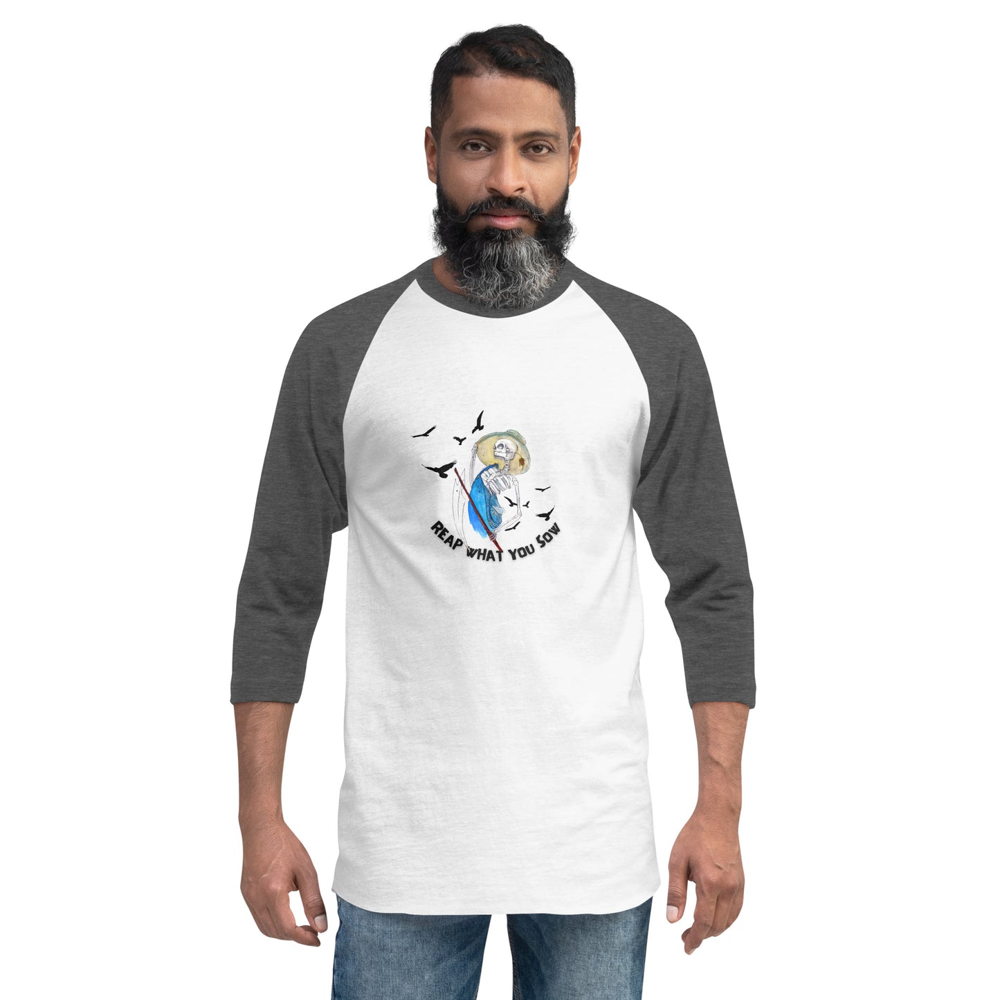 Reap What You Sow --- 3/4 Sleeve Raglan Shirt