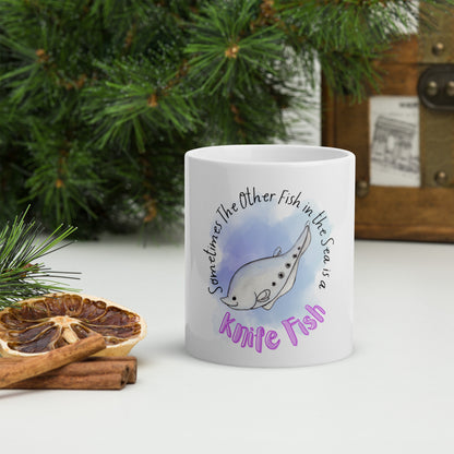 Other Fish in the Sea (Purple) -- White glossy mug