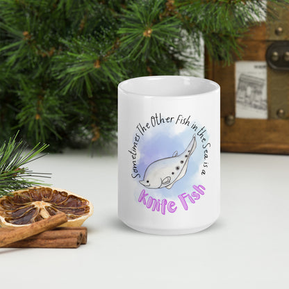 Other Fish in the Sea (Purple) -- White glossy mug